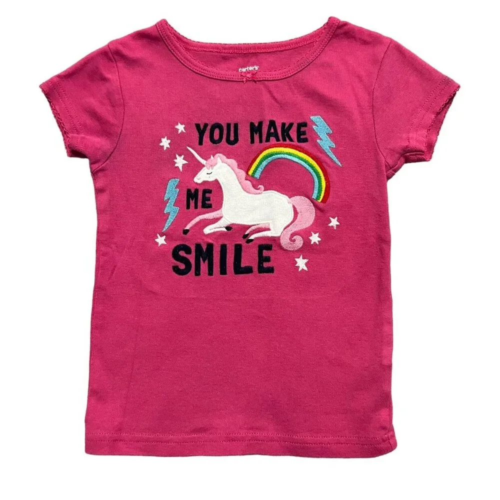 Carter's 4T 3-Piece Unicorns & Rainbows Pajamas Set